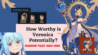Guardian Tales | How Worthy is Veronica Potentially? | Guardian Tale's Aqua Sama