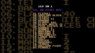 110 in 1 - Nes Games List