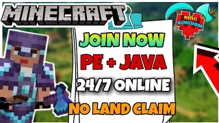How To Join My Smp | 24/7 Online | No Land Claim | No Lag | MOG KINGDOM