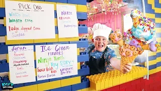 Surprise Giant LEGO Drive Thru Ice Cream Sundae Restaurant Game