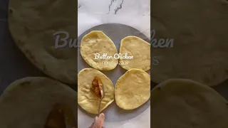 Butter Chicken Naan Pizza
