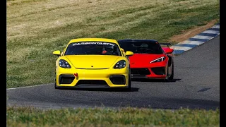 2020 Corvette C8 Z51 at Thunderhill East with 718 GT4