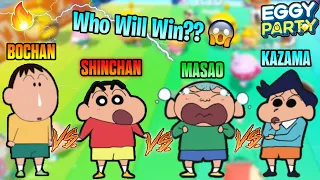 Shinchan vs kazama vs masao vs bochan in eggy party 😂🔥 | funniest game ever 😂 | shinchan in eggy go