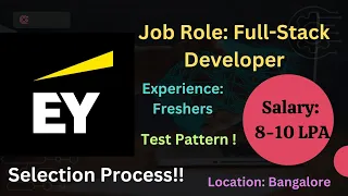 Ernst & Young(EY) Global Limited Off Campus Hiring Freshers for the Role of Full Stack Developer |