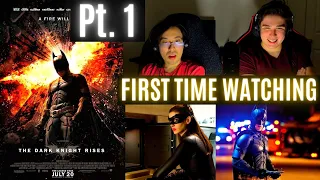 REACTING to *The Dark Knight Rises PT. 1* HE'S BACK!!! (First Time Watching) Batman Movies