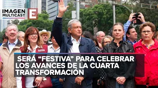 Marcha de López Obrador será 'festiva' por logros de la 4T