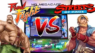 Final Fight vs Streets of Rage - Beat'em Up Battle on HQ Megacade | Extreme Home Arcade