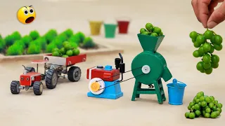 diy tractor grapes juice machine mini science project #5 | flour mill | @MiniInventor | keepvilla