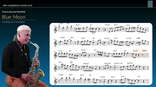 How to play Jazz Standards: "Blue Moon" Alto Saxophone #jazz #altosax  #altosaxophone  #bluemoon