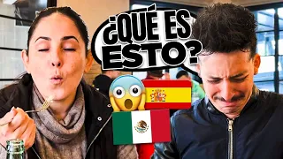 🇲🇽 AMIGOS MEXICANOS prueban COMIDA ESPAÑOLA 🇪🇸 por PRIMERA VEZ 😱 **pero que es esto?!**