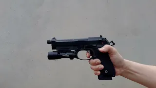 Beretta 92 22lr Conversion Kit shooting (LTT 92G Elite)