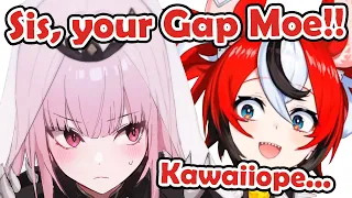 Calli Gap Moe left Bae Speechless【Mori Calliope | Hakos Baelz | Hololive EN 】