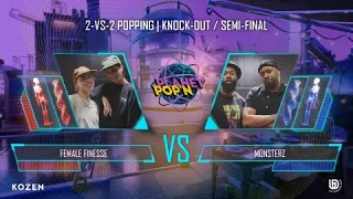 Planet Pop'N 2024 | 2VS2 Popping Semi - Final | Female Finesse VS Monsterz