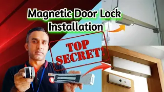 Magnetic Lock Installation || How to Install Electro Magnetic Door Lock || Mag Locks