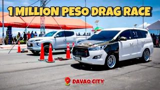 TOYOTA INNOVA MODIFIED vs MITSUBISHI STRADA | 1 MILLION KADAYAWAN DRAG RACE