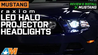 2013-2014 Mustang Raxiom LED Halo Projector Headlights; Black Housing Review & Install