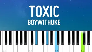 BoyWithUke - Toxic  (Piano tutorial)