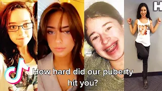 "How Hard Did Puberty Hit You? Use 2 Pictures" TikTok Compilation