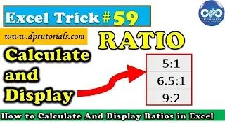 Excel Tricks : How to Calculate And Display Ratios in Excel || Calculate Ratio with Excel Formulas