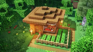 Minecraft | Como Construir Una Pequeña Casa De Madera Para Supervivencia