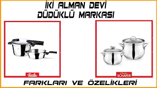 schafer düdüklü tencere ile fissler düdüklü tencere incelemesi, arasındaki farklar