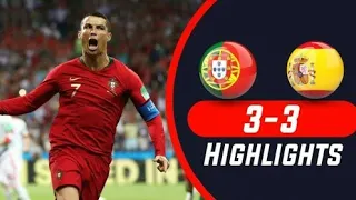 Portugal vs Spain  Score (3-3) All Goals  Highlights 2018 FIFA WORLD CUP- 15/06/2018 HD