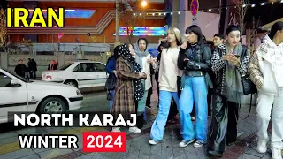 Valentine's Day in Iran 2024 - Walking Tour Vlog 4k in Karaj city