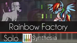 Rainbow Factory - Wooden Toaster - |SOLO PIANO TUTORIAL| -- Synthesia HD