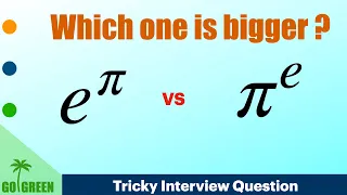 e^pi and pi^e: which one is bigger ? CU-CET/IIT-JAM/CSIR-NET/GATE/NBHM/TIFR  @Prof.SamKu_