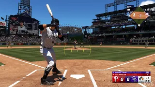 MLB The Show 24 - Philadelphia Phillies vs Colorado Rockies - Gameplay (PS5 UHD) [4K60FPS]