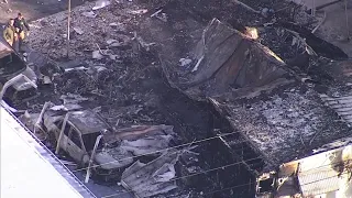 Daylight shows destruction after small plane crash