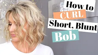 How To Curl Short Blunt Bob(Fine hair) - Chatty & Detailed Tutorial