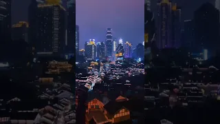 Chongqing night time view is unreal #shorts #views #china #chongqing #cyberpunk