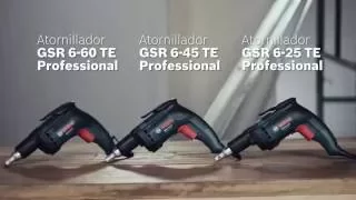 GSR 6-60 TE BOSCH, GSR 6-45 TE BOSCH y GSR 6-25 TE BOSCH