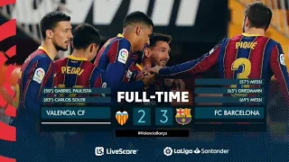 Valencia Vs Barcelona Full Match Highlight 2 3