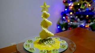 MY FRUIT CHRISTMAS TREE   By J  Pereira Art Carving Fruit