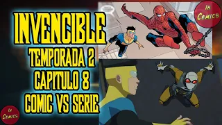 🩸PENSÉ QUE ERAS MAS FUERTE! COMIC VS SERIE Invencible T2 Cap 8💀 | In Comics!