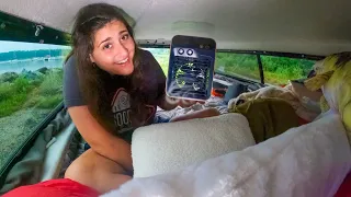 Truck Camping In Extreme HEAT With PORTABLE AC.. | Will It Work?