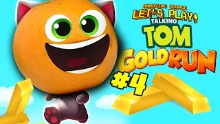 Annoying Orange Plays - Talking Tom Gold Run #4