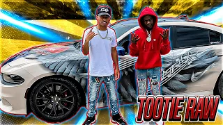 LIL BOOSIE SON TOOTIE RAW WENT CRAZY IN HELLCAT! *HE DID DONUTS*