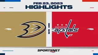 NHL Highlights | Ducks vs. Capitals - February 23, 2023