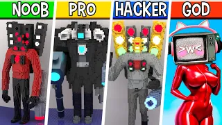 Skibidi Toilet LEGO ALL Characters (Collection #3) : Noob, Pro, HACKER! / (Skibidi Toilet)