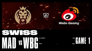 MAD vs. WBG - Game 1 | Swiss Stage | 2023 Worlds | Mad Lions vs Weibo Gaming (2023)