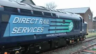 Class 37 37259 working  ballast at Barmouth 22.11.09