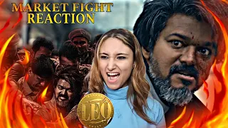 Leo Market Fight Scene Reaction| Thalapathy Vijay and Trisha| Lokesh Kanagaraj|🇮🇳🇩🇿