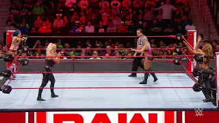 Asuka & Dana Brooke Vs Alexa Bliss & Mickie James - WWE Raw 02/04/2018 (En Español)