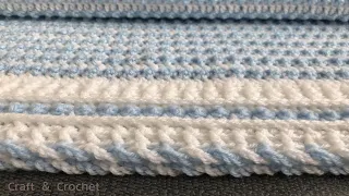 Easy crochet blanket pattern/ craft & crochet baby blanket 2710