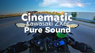 CINEMATIC | POV | KAWASAKI ZX6r 2024| Pure sound