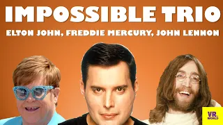 Impossible trio (John Lennon, Freddie Mercury, Elton John) sings IMAGINE