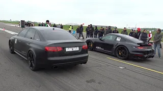 1250HP Audi RS6 V10 Sedan HPT vs 850HP Porsche 992 Turbo S